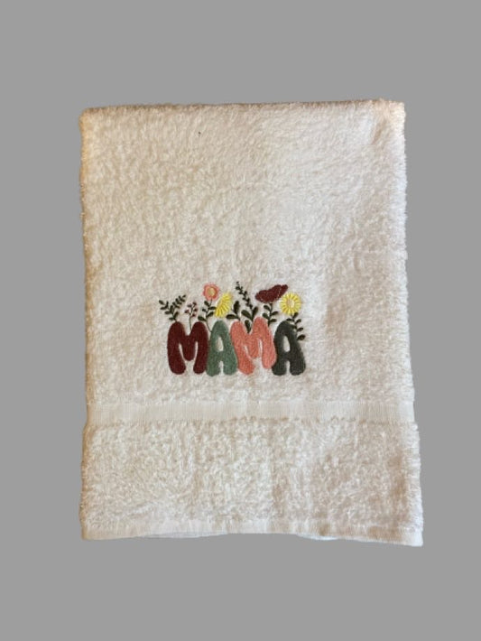 "MAMA" Hand Towel – A Gentle Touch for Her Hands